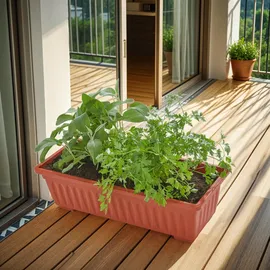 Tectake Vertikalbeet, mit 4 Kästen 52x21x127cm - braun