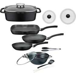 Topf-Set GSW "Gourmet", schwarz, Töpfe, Induktion