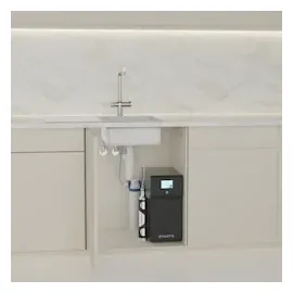 Schütte AQUASTAR PREMIUM Sprudelwasser-Spültischarmatur mit Kühl- und Filtersystem, 3 Wege Küchenarmatur, Osmose Wasserhahn, Küchenarmatur mit Wasserfilter gegen Kalkrückstände, Edelstahl