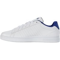 K-Swiss Court Sneaker, White/Sodalite Blue/Black, 41 EU
