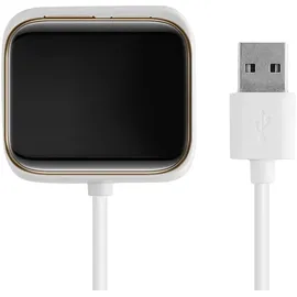 kwmobile Smartwatch Ladekabel für Oppo Watch 1 (46mm) USB Ladekabel für Smartwatch - Smart Watch Aufladekabel - Fitnesstracker Ersatzkabel - Weiß