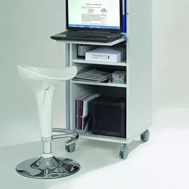 Rocada Caddy Bürowagen grau 5 Ebenen 47,0 x 42,4 x 120,0 cm
