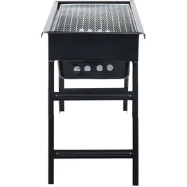 vidaXL Camping-Grill schwarz