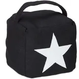 Relaxdays Türstopper Stern, mit Griff,