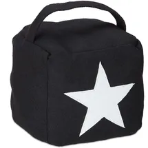 Relaxdays Türstopper Stern, mit Griff,