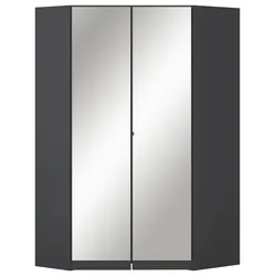 Eckleiderschrank Costa Grau
