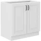 Küchen-Preisbombe Unterschrank 80 cm Stilo Weiss Küchenzeile Küchenblock Küche Einbauküche