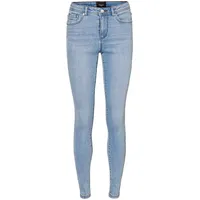 Vero Moda Damen VMTANYA MR S Piping VI352 NOOS Jeans Skinny fit in hellblauer Waschung-S-L30
