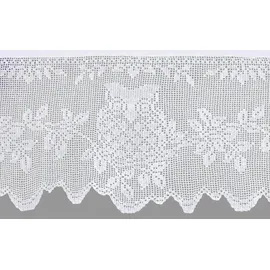 HOSSNER - ART OF HOME DECO Querbehang Stangendurchzug 120 x 35 cm Weiß 1 St