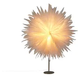 Beliani Dekorative Lampe Schneeflocke Stern Weiß