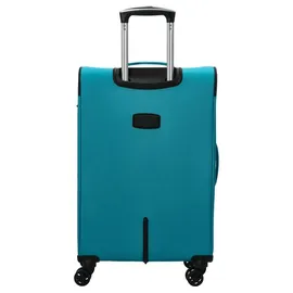 d & n Travel Line 6864 4-Rollen Trolley 66 cm / 63 l petrol