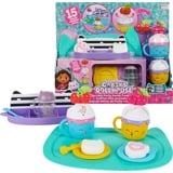 Spin Master Gabby's Dollhouse - Streuselparty-Kakao-Set, Spielküchen-Kakao-Party-Set mit Obst und Streuseln, Kinderspielzeug für Mädchen und Jungen