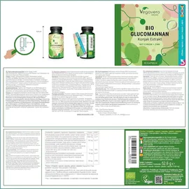 Vegavero Glucomannan Bio Kapseln mit Chrom und Zink 90 St.