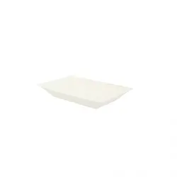 PuntoQPack 50 Stück weiße rechteckige Faserplatten (17x13x2,8 cm) Ref PW210ECOD1712