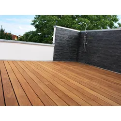 Cumaru Terrassendielen, 40x145 mm, KD, glatt/glatt
