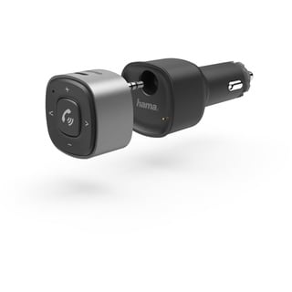 Hama Bluetooth-Receiver für Kfz, mit 3,5-mm-Stecker und USB-Ladegerät