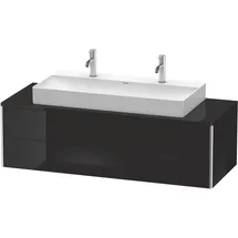 Duravit Waschtischunterschrank 4 Auszüge 140 x 54,8 x 40 cm Schwarz Hochglanz