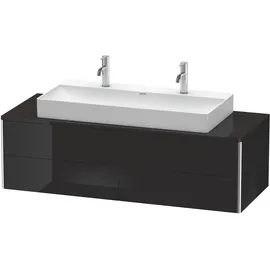 Duravit Waschtischunterschrank 4 Auszüge 140 x 54,8 x 40 cm Schwarz Hochglanz