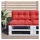 vidaXL Palettenkissen 80 x 40 x 12 cm rot 1 St.