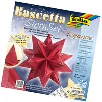 Folia 211/1515 - Bastelset Bascetta Stern Elegance, Wildlife schwarz,