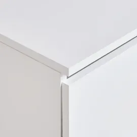 Beliani Waschbeckenunterschrank 80 x 40 cm Weiß