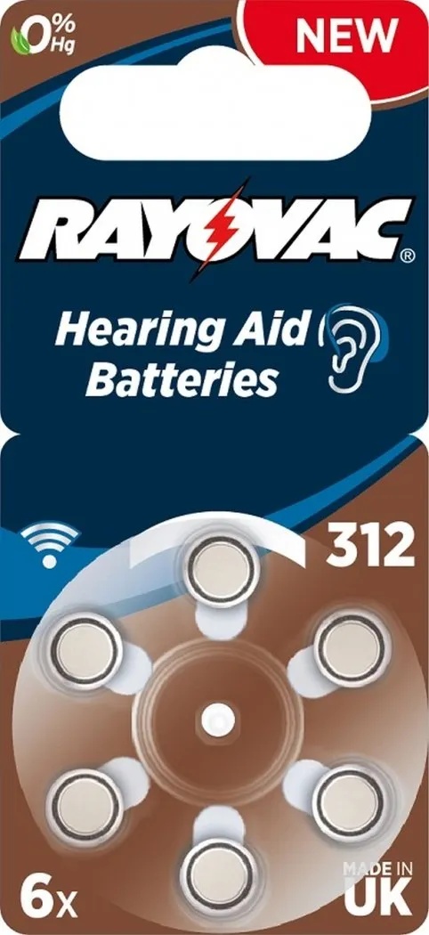 Varta V312B 6er Blister Hörgeräte-Batterien| Preis nach Code OSTERN