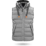 normani Outdoor Sports Herren Winter-Steppweste Yuquot in Grau | Gr.: 7XL