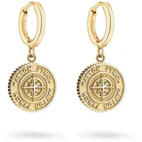 FYNCH-HATTON Ohrstecker The Northstar Coin gold  onesize