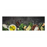 vidaXL Küchenteppich Waschbar Gewürze 60x180 cm Samt