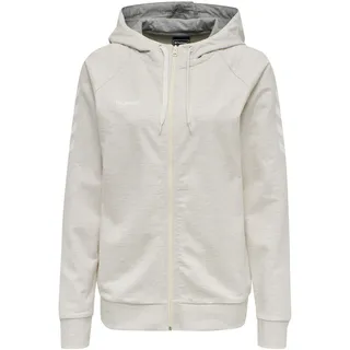 hummel GO COTTON ZIP HOODIE WOMAN Sweatshirt, EGRET MELANGE, L