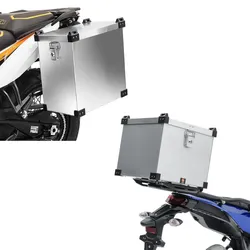 Set: Alukoffer Namib 38Ltr Alu Topcase Top Box + Alu Seitenkoffer Namib 35Ltr Alukoffer
