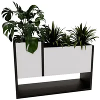 Raumhirsch furniture BLUMENKASTEN, Weiß, 23x45x65 cm, Gartenzubehör, Blumentöpfe -