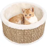 Ankonbej Katzenkorb Rund 36 cm Seegras - Beige