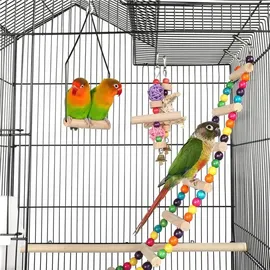 Yaheetech Vogelkäfig Vogelvoliere 46 x 35,5 x 158,5 cm Schwarz