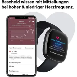 Fitbit Sense carbon/edelstahl graphit
