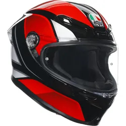 AGV K6 S Hyphen Helm, schwarz-weiss-rot, Größe XL für Männer