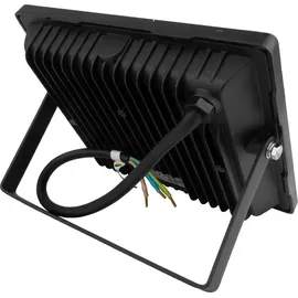 Gtv Außenstrahler Aluminium, Glas 50 W 4000 lm wetterfest IP65 schwarz