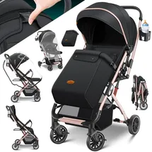 Kidiz Kinderwagen Schwarz