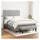vidaXL Boxspringbett mit Matratze Hellgrau 140x200 cm Stoff