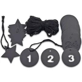 Frau Wundervoll DIY Adventskalender Schneeflöckchen grau zum Befüllen