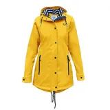 MADSea Regenjacke Friesennerz Gelb wasserdichter Regenmantel im maritimen Friesennerz Style gelb 40