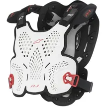 Alpinestars Brustpanzer A-1 M-L Weiß / Schwarz / Rot
