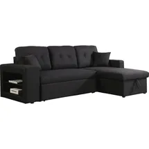 Habitat et Jardin Ecksofa reversibel mit Schlaffunktion Axel - 3-Sitzer - Schwarz