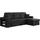 Habitat et Jardin Ecksofa reversibel mit Schlaffunktion Axel - 3-Sitzer - Schwarz