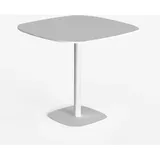 Esstisch 80x80cm in modernem Design Tisch für Küche Bar Restaurant Circumdo - Weiß - Weiß