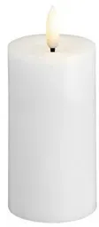 LED pillar candle - Melted Classic white - 49x100 mm