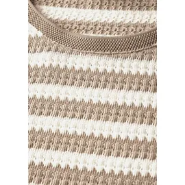 STREET ONE T-Shirt mit Streifen Muster, beige