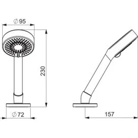 Hansa HANSABASICJET mit Handbrause, chrom