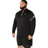 Asics Icon Half-Zip Herren Longsleeve, schwarz - Performance Black - 2XL