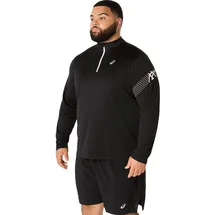 Asics Icon Half-Zip Herren Longsleeve, schwarz - Performance Black - 2XL